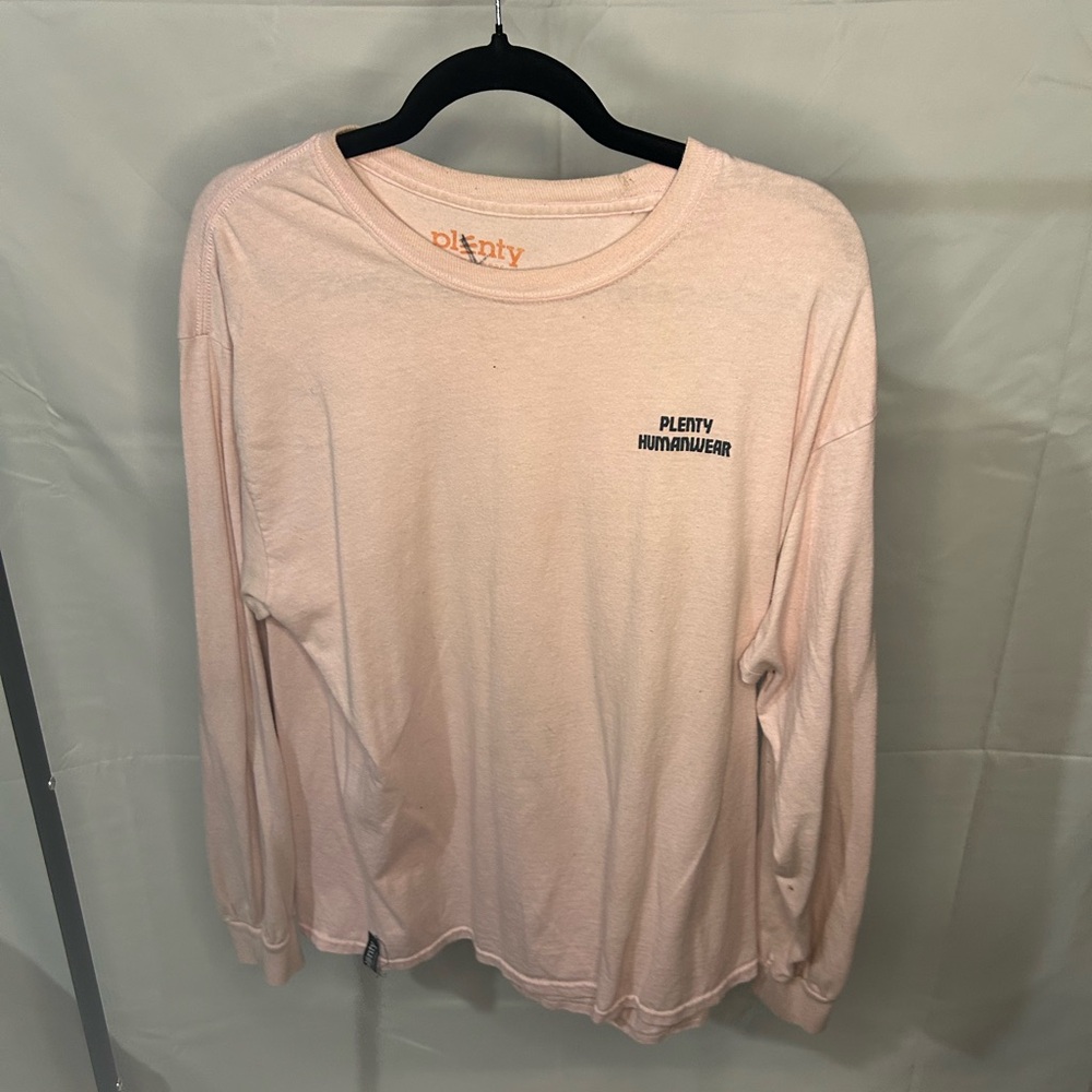 Plenty Humanwear Long Sleeve Shirt - Pink, Size Large